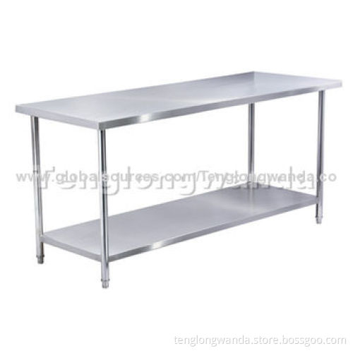 Foaming two-layer S/S workbench, detachable
